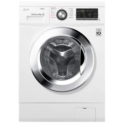 Machine à laver à Vapeur LG 8 Kg / Blanc / Inverter DD