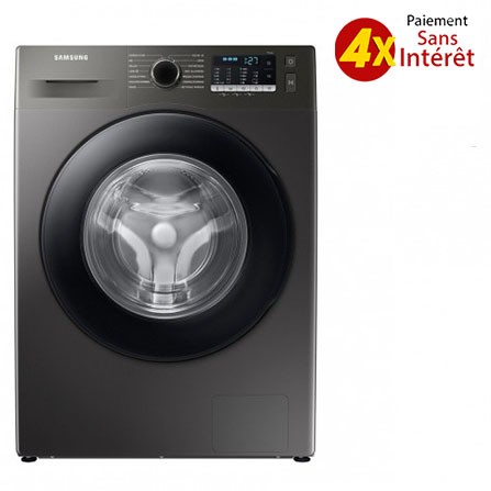 Machine à Laver SAMSUNG Frontale Eco-Bubble 8Kg - 1400Tours/Min - Inox (WW80TA046AX)