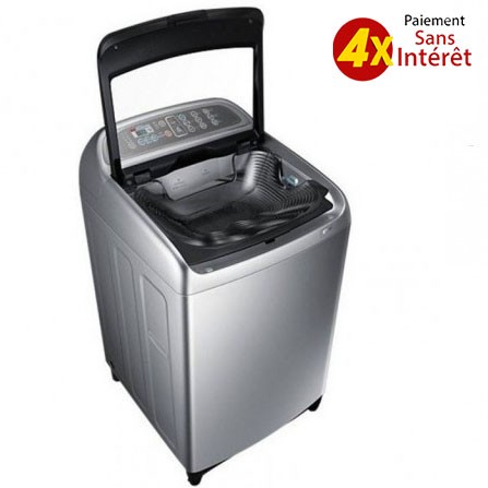 SAMSUNG MACHINE À LAVER TOP 12KG - GRIS [WA12T5260BYULO]