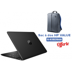 Pc portable HP 15-dw3014nk / i5 11è Gén / 12 Go / Noir + Antivirus Bitdefender Internet Security + Sac à dos HP Value Offerts