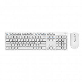 Ensemble Clavier et Souris Sans Fil Dell KM636 Blanc