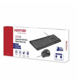 Pack Clavier + Souris Filaire PROMATE COMBO KM1 Noir