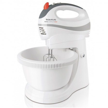 Batteur TAURUS avec Bol Prima Complet - 300 Watts - 2,5L - Blanc (91352000)