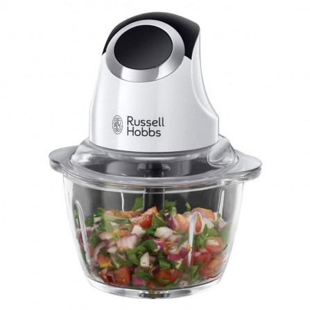 Mini Hachoir RUSSEL HOBBS - 200 Watts - 1 Litres - Blanc & Noir (24661-56)