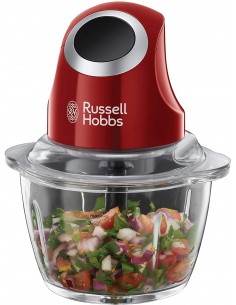 Mini Hachoir RUSSEL HOBBS - 200 Watts - 1 Litre - Rouge (24660-56)