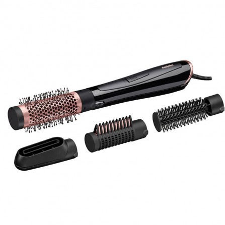 Brosse Soufflante BABYLISS Perfect Finish + Accessoires - Noir/Rose (AS126E)