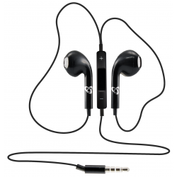 Écouteurs avec Microphone SBOX IEP-204 / Noir
