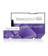 Carte Mémoire TEAM GROUP 64Go Micro SDXC Class 10 avec Adaptateur