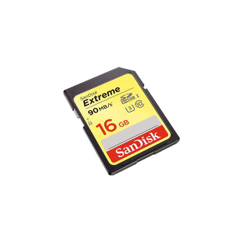 CARTE MÉMOIRE SDHC/SDXC UHS-I SANDISK EXTREME 16GB
