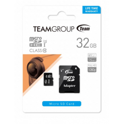 Team group CARTE MéMOIRE 32GO MICRO SDHC CLASS 10 AVEC ADAPTATEUR