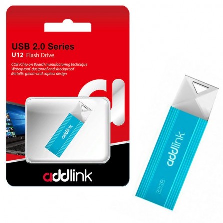 Clé USB ADDLINK U12 32 Go - Aqua (AD32GBU12A2)