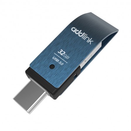Clé USB 3en1 ADDLINK T80 32 Go USB 3.1 - Bleu (AD32GBT80B3)