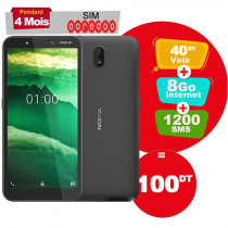 Smartphone NOKIA C1 - Noir