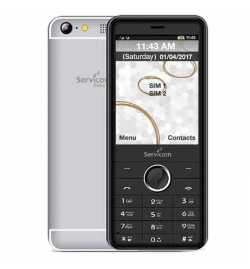 Téléphone Portable SERVICOM Easy Premium - Noir|Silver