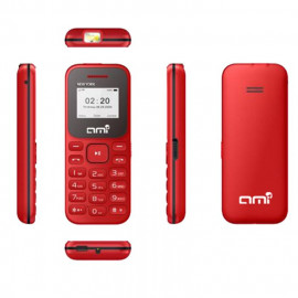 Téléphone Portable AMI C14 Mini Double Sim Rouge